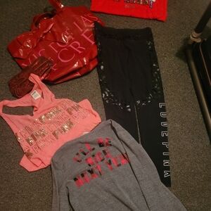 6 piece size medium victoria's secret pink lot